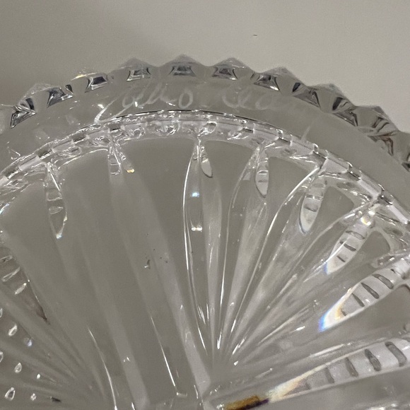 Waterford Crystal Wine Coaster. Hand signed/etched by Jim O’Leary. New. - Picture 2 of 5